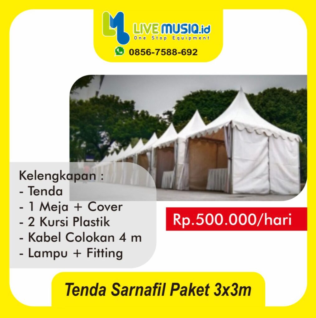 Sewa Tenda Sarnafil / Kerucut